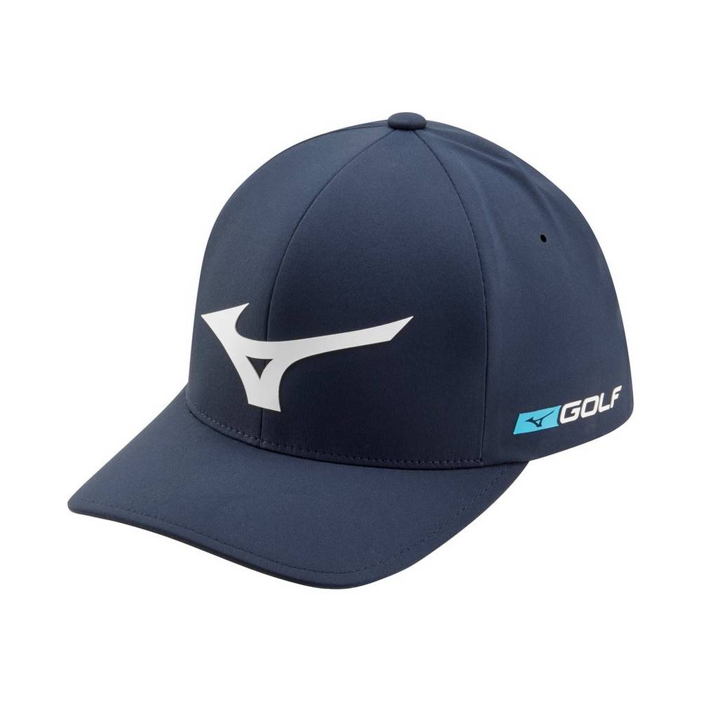 Mizuno Tour Delta Női Kalapok Sötétkék/Fehér OIU967314